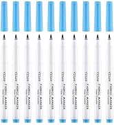 YISAN 10 Pack Washable Fabric Markers,Erasable Blue Sewing Marking Pens for Quilting, Tailoring, ...