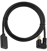 Poyiccot USB Type C Extension Cable 6ft, U Shape USB C 10Gbps 60W USB 3.1 Type C Male to Female C...
