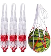 Iceyyyy 30 Packs Watermelon Hammock Mesh Bags-2 Colors Melon Hanging Net Bag-Heavy Duty Trellis H...