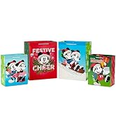 Hallmark Mickey and Minnie Christmas Gift Bags in Assorted Sizes (4 Bags: 2 Medium 9", 2 Large 13...