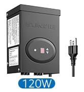 SUNVIE 120W Low Voltage Transformer for Landscape Lights with Timer and Photocell Sensor Waterpro...