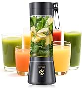 Mini Cordless Personal Smoothie Blender - 12oz Portable Blender in Travel | Portable Blender with...