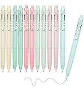 WY WENYUAN Gel Pens, 12-Pcs Colored Pens, Pens Fine Point Smooth Writing Pens, 0.5 Mm Gel Ink Pen...