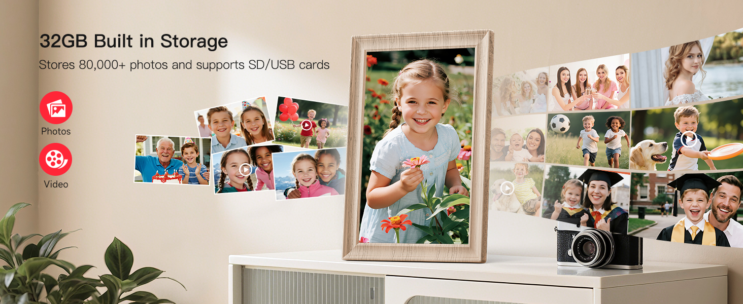 frameo digital frame wifi picture photo video share moment from phone