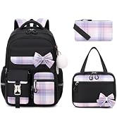 MOONBABY Girls Backpack, Kawaii Kids Backpack for Girls School Bags for Middle School Students, B...