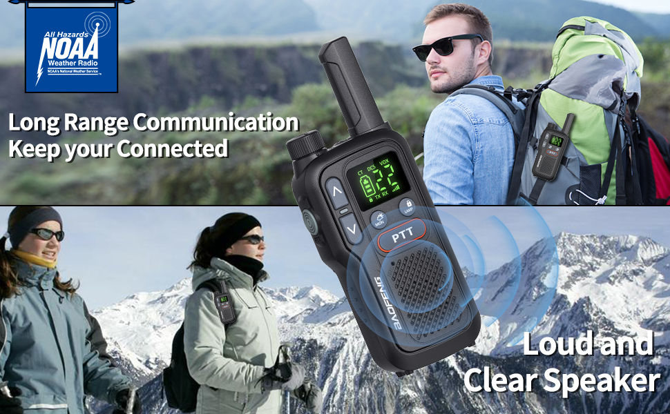 RT22 Walkie Talkies Rechargeable