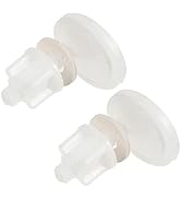 OSALADI Large Round Toilet Seat Bolts 2 Sets Plastic Screws and Nuts for Toilet Seat 39x39mm