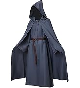 Mavikim Pagan Tunic Cloak Friar Medieval Cosplay Hood Capes Costumes Knight Costume