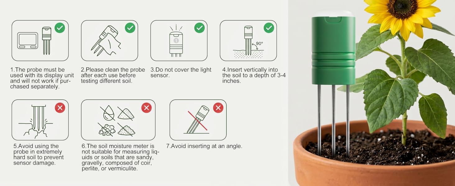 Soil Moisture Meter Usage Notes