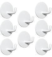 Adhesive Hooks for Hanging Heavy Duty Stick on Wall Hooks Self Adhesive Towel Coat Hooks Waterpro...