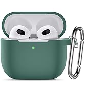 Hamile Designed for AirPods 3 Case Cover, Silicone Protective Cases Cute Skin Covers with Keychai...