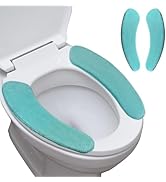 timecity Warmer Toilet Seat Cover Soft Thicker Flannel Bathroom Toilet Seat Padded Non Slip Toile...