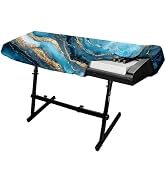 88 Keys Piano Keyboard Cover-Digital Key Board Stand Dust Covers with Durable Elastic Cord (Blue)