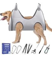 ATESON Pet Grooming Hammock Harness for Large Giant Dogs Nail Trimming XXL, Dog Sling for Cutting...