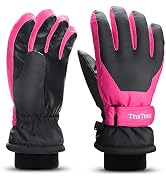 ThxToms Kids Winter Gloves Waterproof Ski Snow Gloves for Boys & Girls Cold Weather Outdoor Sport...
