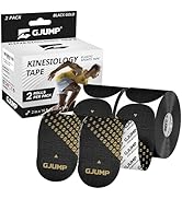 GJUMP Kinesiology Tape, Precut Athletic Sports Tape 40 Strips (2 Rolls), Waterproof Breathable Mu...