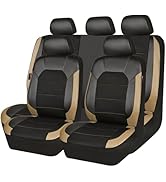 CAR PASS Leather seat Covers,Automotive Universal Sport car seat Cover Super 5mm Composite Sponge...