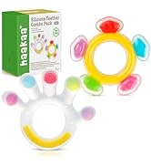 Haakaa Silicone Teether Combo - Baby Freezer Teething Toy - Soft Cold Teether - Soothe Teething P...