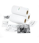 Mini Thermal Sticker Paper - 3 Rolls (57x25mm) for Instant Cameras Self-adhesive, Mini Thermal Pr...