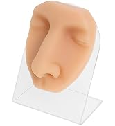 Soft Silicone Face Model for Piercing Practice, Flexible Piercing Face Model for Jewelry Display ...