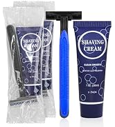Shaving Razor Set, Disposable Individually Wrapped Manual Twin Blade Razors in Bulk Smooth Shavin...