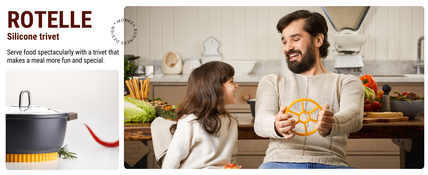 Rotelle Silicone Trivet