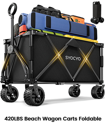 420LBS Beach Wagon Carts Foldable