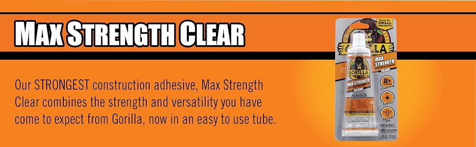 Our strongest construction adhesive max strength clear combines strength and versatility you have co