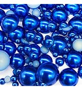 Dowarm 1000 Pieces Flatback Half Pearls, Flat Backed Round Half Pearls Beads for Crafts Jewlery, ...