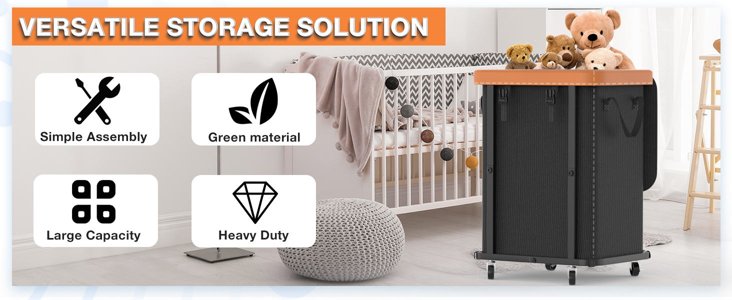laundry basket with wheels