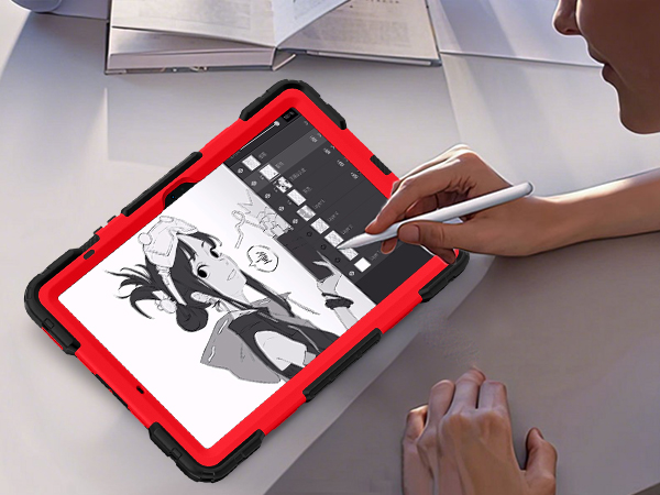 galaxy tab s10 lite case with 360 degree swivel structure supports different angles