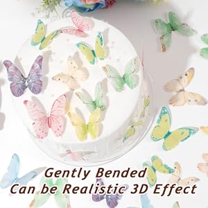 butterflies cake decorations edible