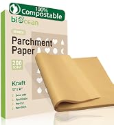 biocean Unbleached PRE-CUT Parchment Paper Sheets 12x16