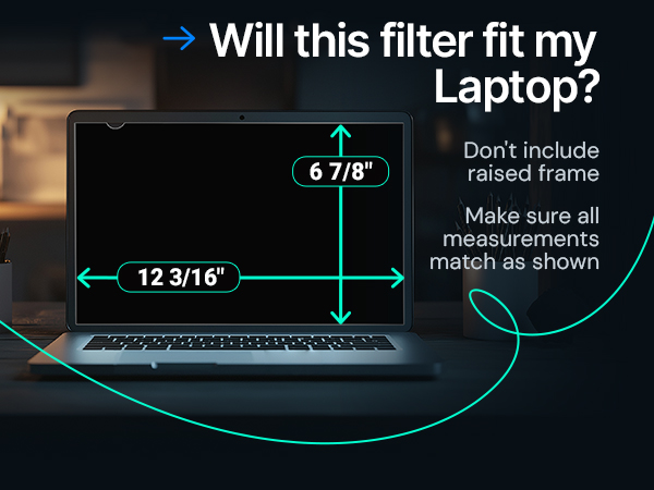 14 Inch Laptop Privacy Screen Filter Widescreen Monitor Anti-Glare Anti-Scratch Protector Film