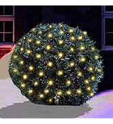 100 LED Christmas Lights 5 ftx5ft Christmas Net Lights Outdoor Indoor Mesh Christmas Decorations ...