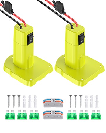 2 Packs Battery Adapter