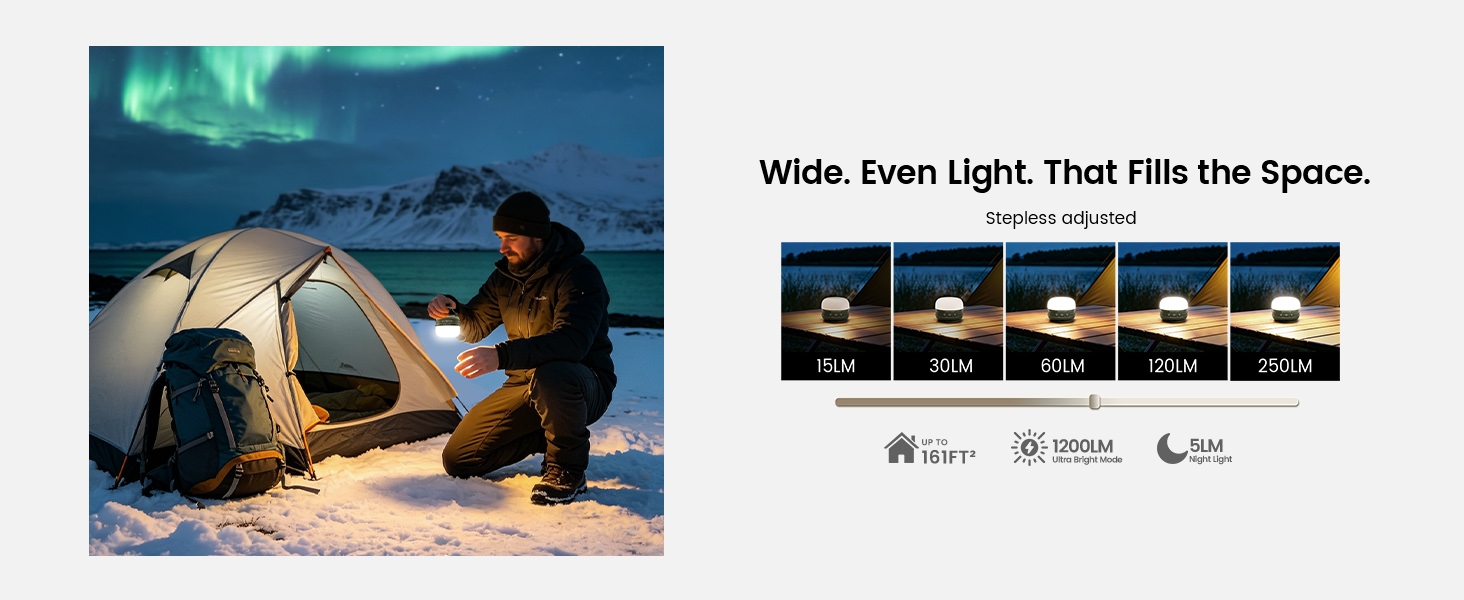 camping lights bright