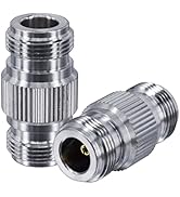 Boobrie 2-Pack N Female to N Female Connector N Type Barrel Adapter RF Coax Cable Connector Doubl...