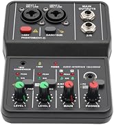 2 Channel Professional DJ Audio Mixer 16-Bit DSP Sound Board Console Interface Digital USB Comput...