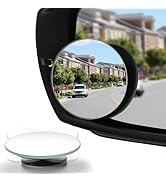 LivTee Blind Spot Mirror, 2" Round HD Glass Frameless Convex Rear View Mirrors Exterior Accessori...