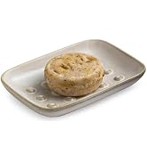 Miamolo Soap Dish for Shower, Ceramic Soap Dish Non-Slip Soap Holder Bar Saver Tray for Bathroom ...