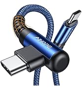 AINOPE USB C Cable 60W 2-Pack 6.6ft Nylon Braided USB C to USB C Cable Type C Charger Fast Chargi...