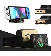 eXtremeRate AiryDocky DIY Kit Glow in Dark Replacement Case for Nintendo Switch Dock, Totem of Ki...