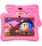 PRITOM K7 7 inch Pink 32 GB Tablet | WiFi | Bluetooth | Camera | Parental Control | with Case