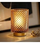 ULAROOM Small Battery Operated Lamp with Timer for Dorm/Office Desk/Home Deocr,Cordless Shelf War...