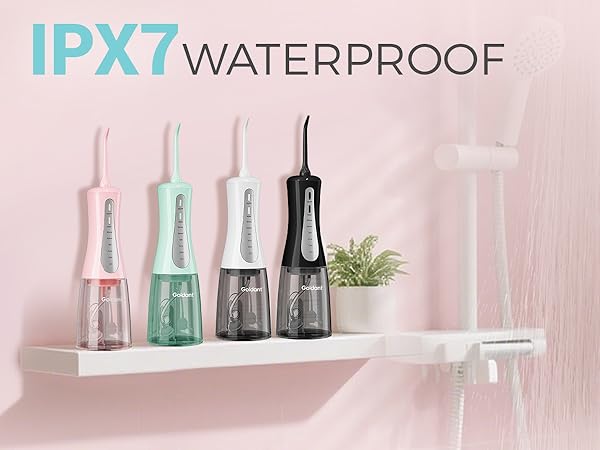 IPX7 waterproof dental flosser