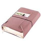 Aplufine Canvas Book Covers, Washable Book Protector, Jumbo Book Cover for Paperback Novels, Adju...