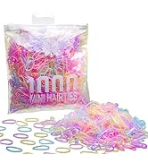 KANPRINCESS 1000PCS Hair Rubber Bands(pink)