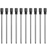Black Ink Refills (10 Pcs), Replaceable Pen Refills, 2.75 inch (70 mm) Ballpoint Pens Refills, 1m...