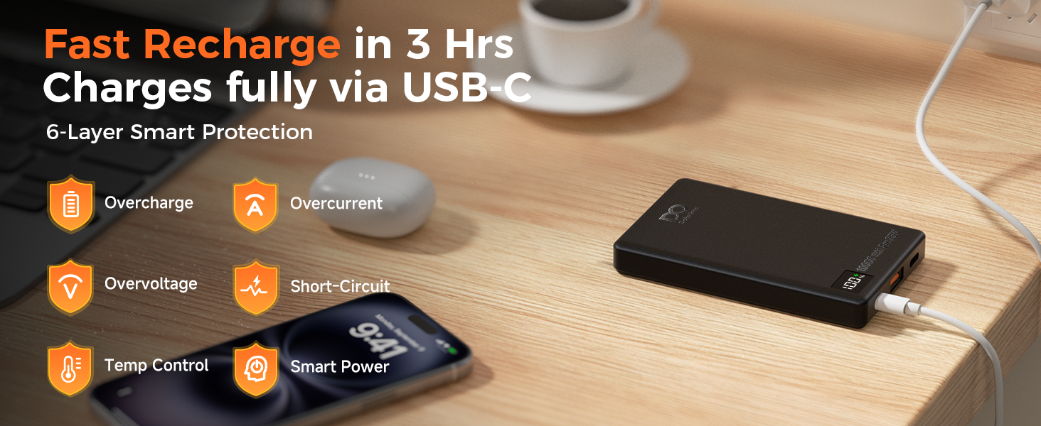 PD 35W Magnetic Wireless Power Bank 10000mAh 15